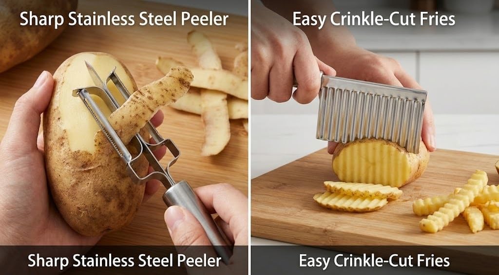 Triturador papas acero inox antideslizante profesional