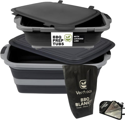 Set 2 Tubos Colapsables BBQ 30L y 16L
