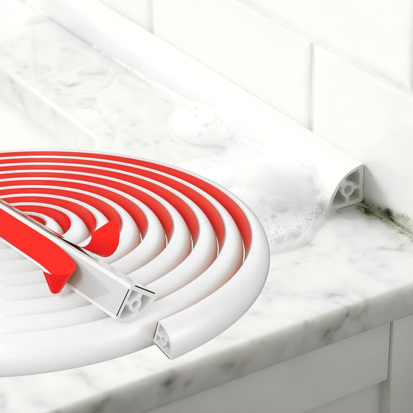 Molde flexible 19pulg autoadhesivo impermeable para suelo y bañera