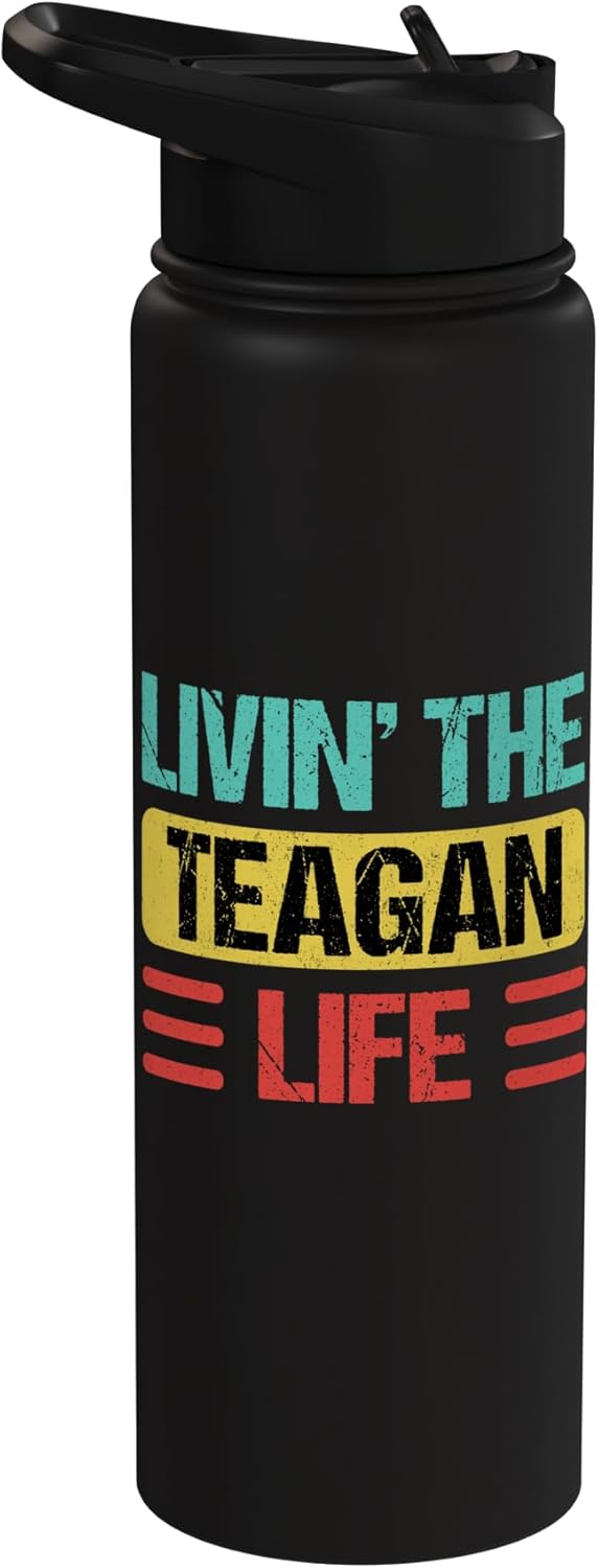 Botella de agua aislada de acero inoxidable Teagan Name