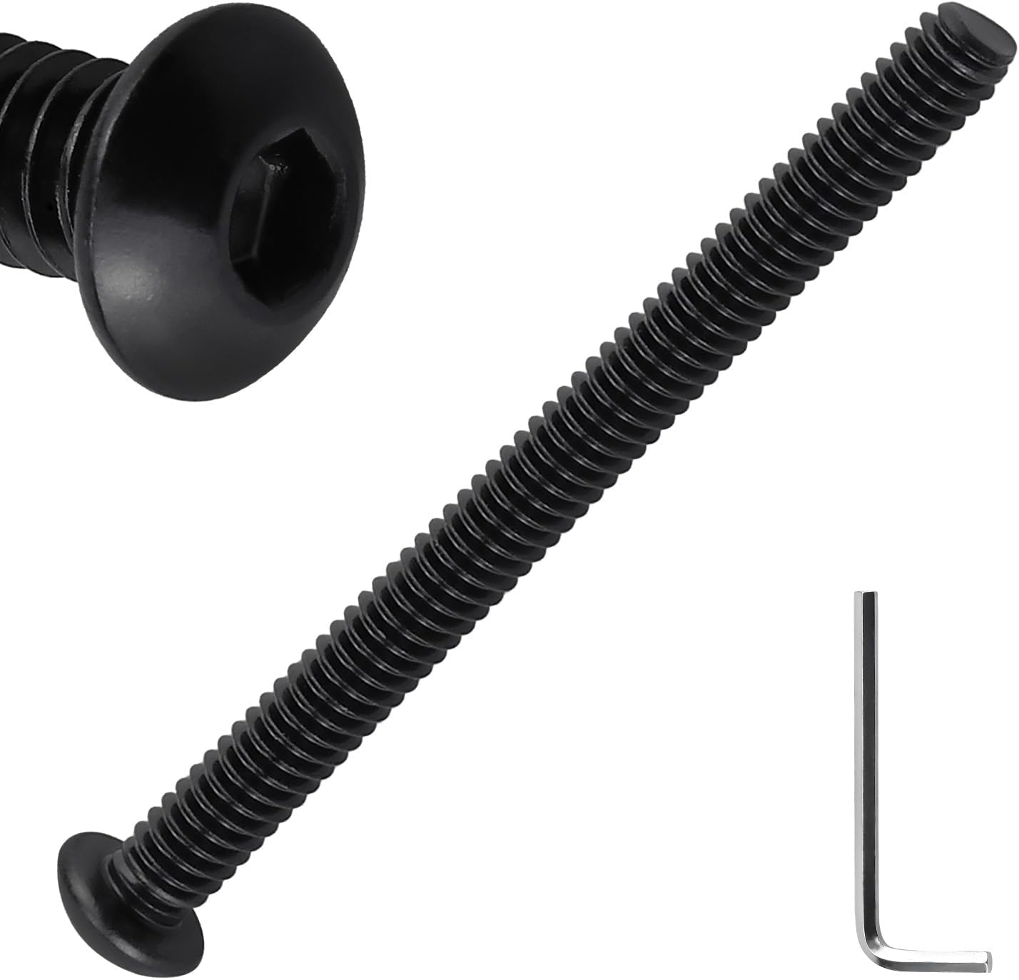 Set 20 tornillos acero inox 1/4-20x3 negro