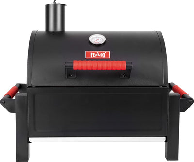 Parrilla carbón hierro fundido 354pulg2 para acampar negro