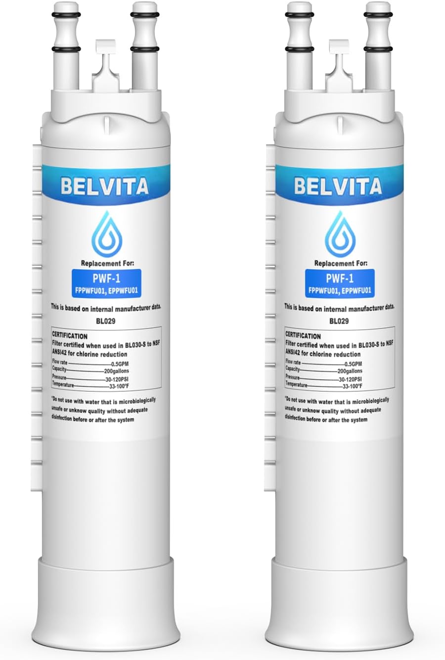 Filtro agua repuesto paquete 2 para Frigidaire Electrolux