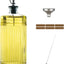 Dispensador de aceite de oliva en vidrio con vertedor de acero inoxidable