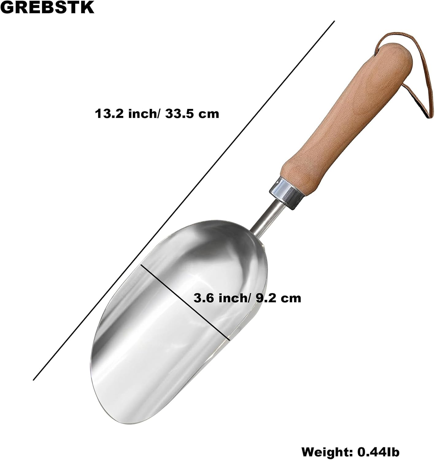 Pala jardín acero inox para trasplantar y cultivar