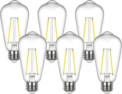 Bombillas LED Edison ST58 E26 700lm blanco cálido suave