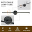 Lámpara baño negra mate sobre espejo 36pulg LED 26W regulable
