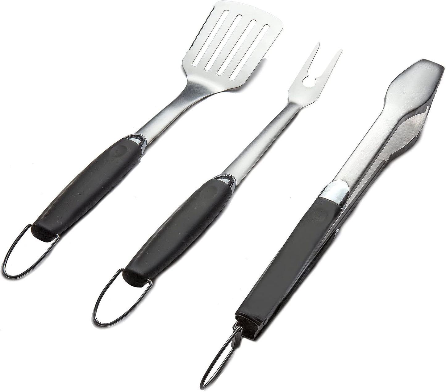 Set 3 herramientas acero inox para parrilla