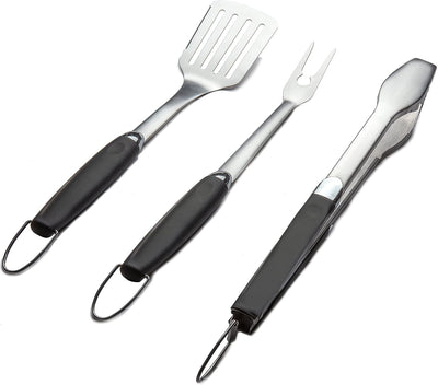 Set 3 herramientas acero inox para parrilla