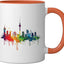 Taza Cerámica Roth Naranja/Blanco
