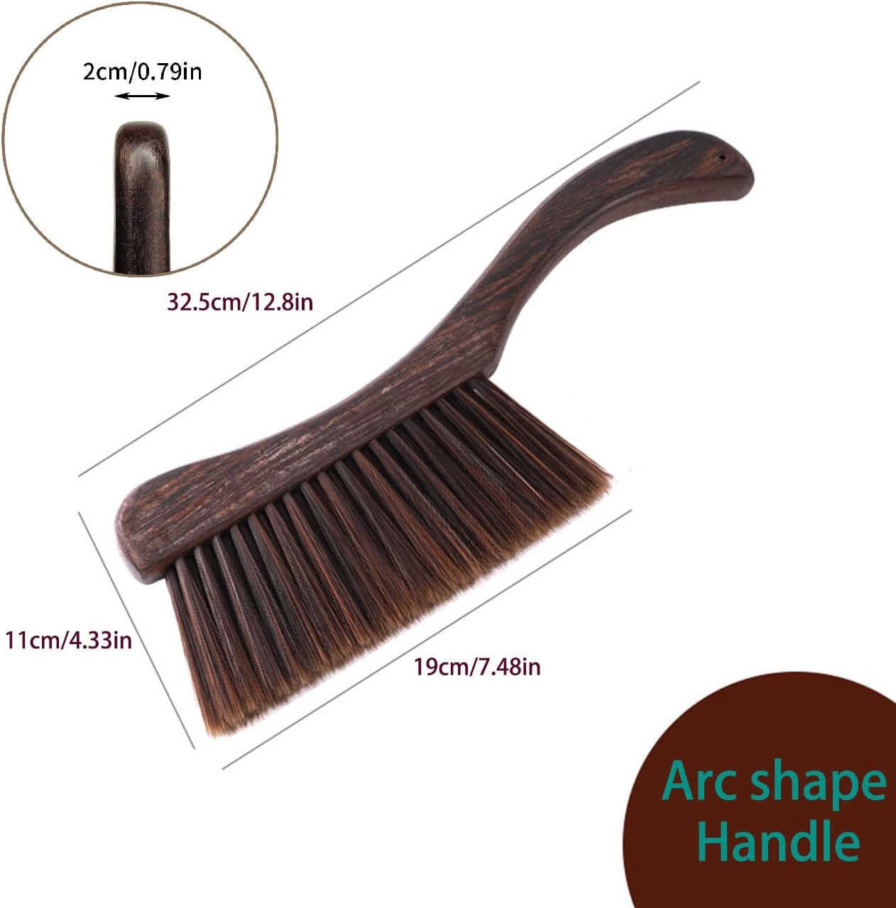 Cepillo mano cerdas suaves para coche cama muebles