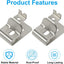 Set 6 Clips Acero Inox para Cinturón Herramientas Eléctricas