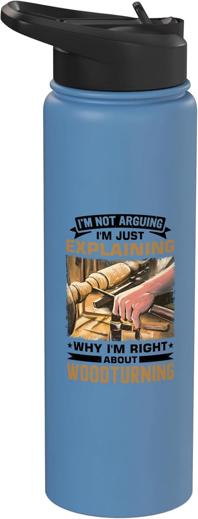 Botella agua acero inox aislada para tallado madera