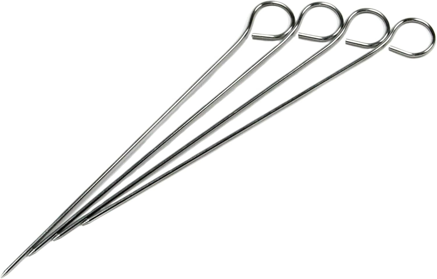 Juego 4 Brochetas Acero Inox 9pulg Barbacoa