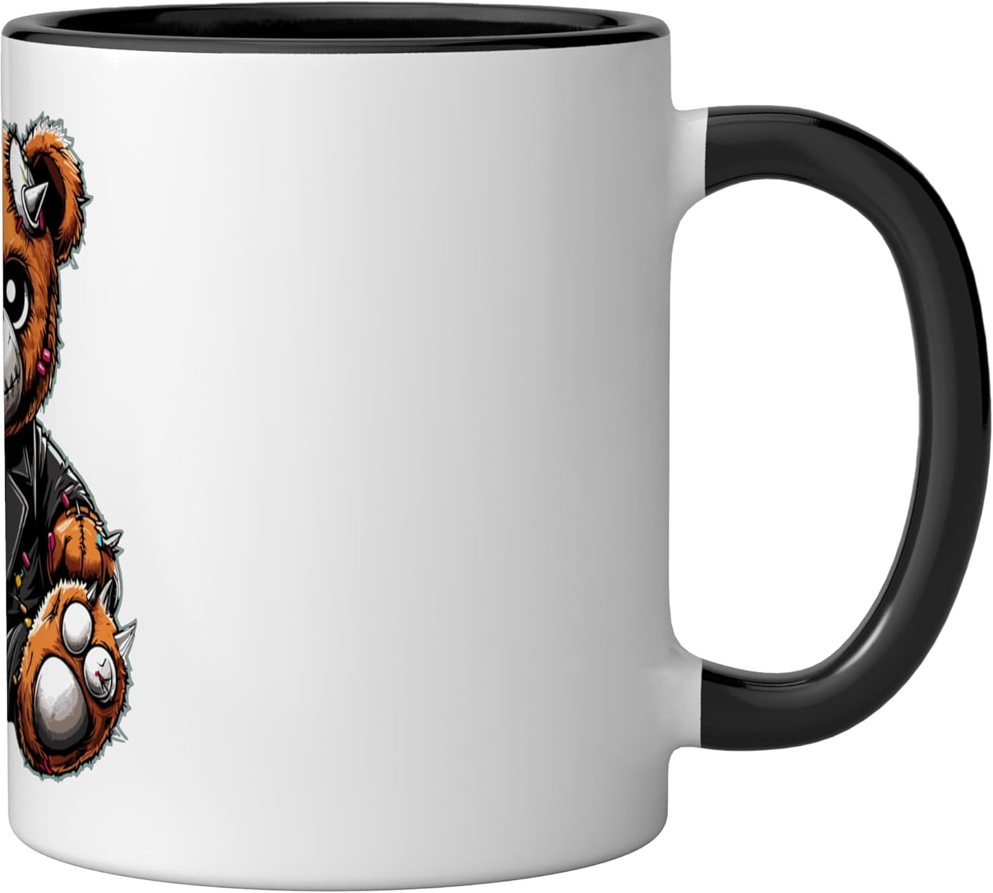 Taza Cerámica Rock Gothic Negro/Blanco