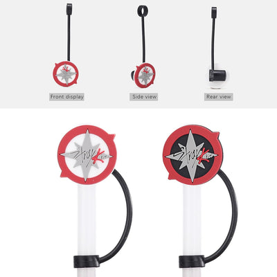 Juego de 2 fundas de pajilla para popotes reutilizables