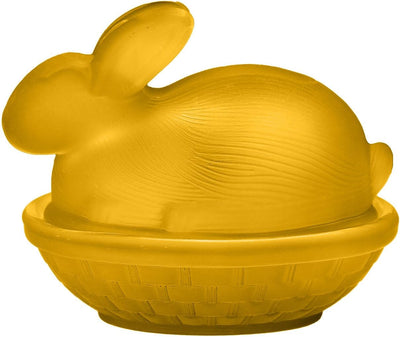 Mini plato caramelo conejo vidrio esmerilado soporte huevos Pascua