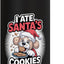 Botella de agua acero inoxidable aislada para perro navideño
