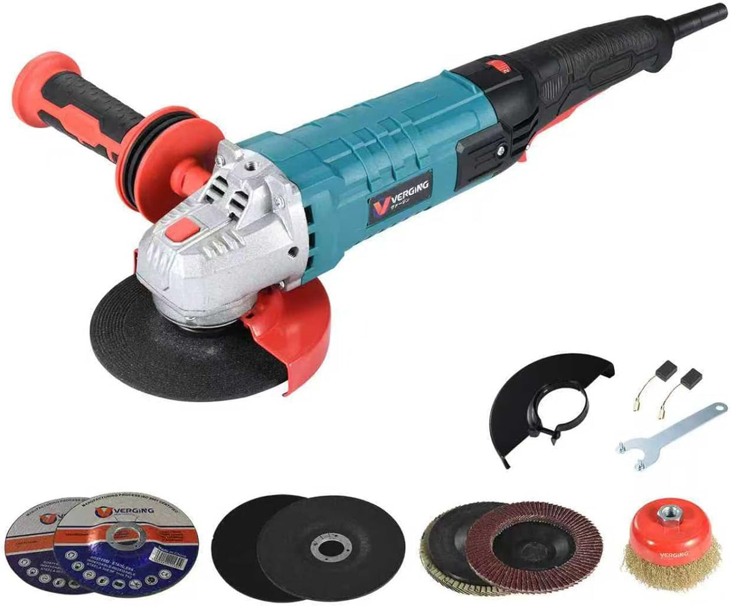 Amoladora 4.5pulg 10A ruedas corte molienda antideslizante