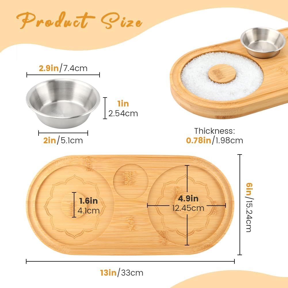 Juego Rimmer Sal Madera Maciza con Cuenco Acero Inox