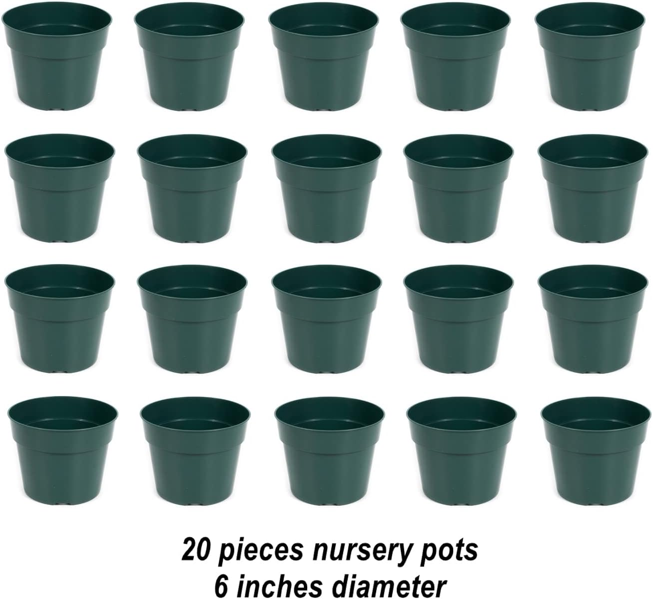 Macetas vivero 20P Verde para plantas crecimiento robusto