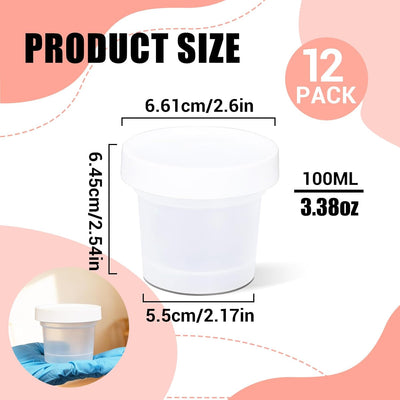 Recipientes de almacenamiento de alimentos 3.34 oz con tapas giratorias sin BPA
