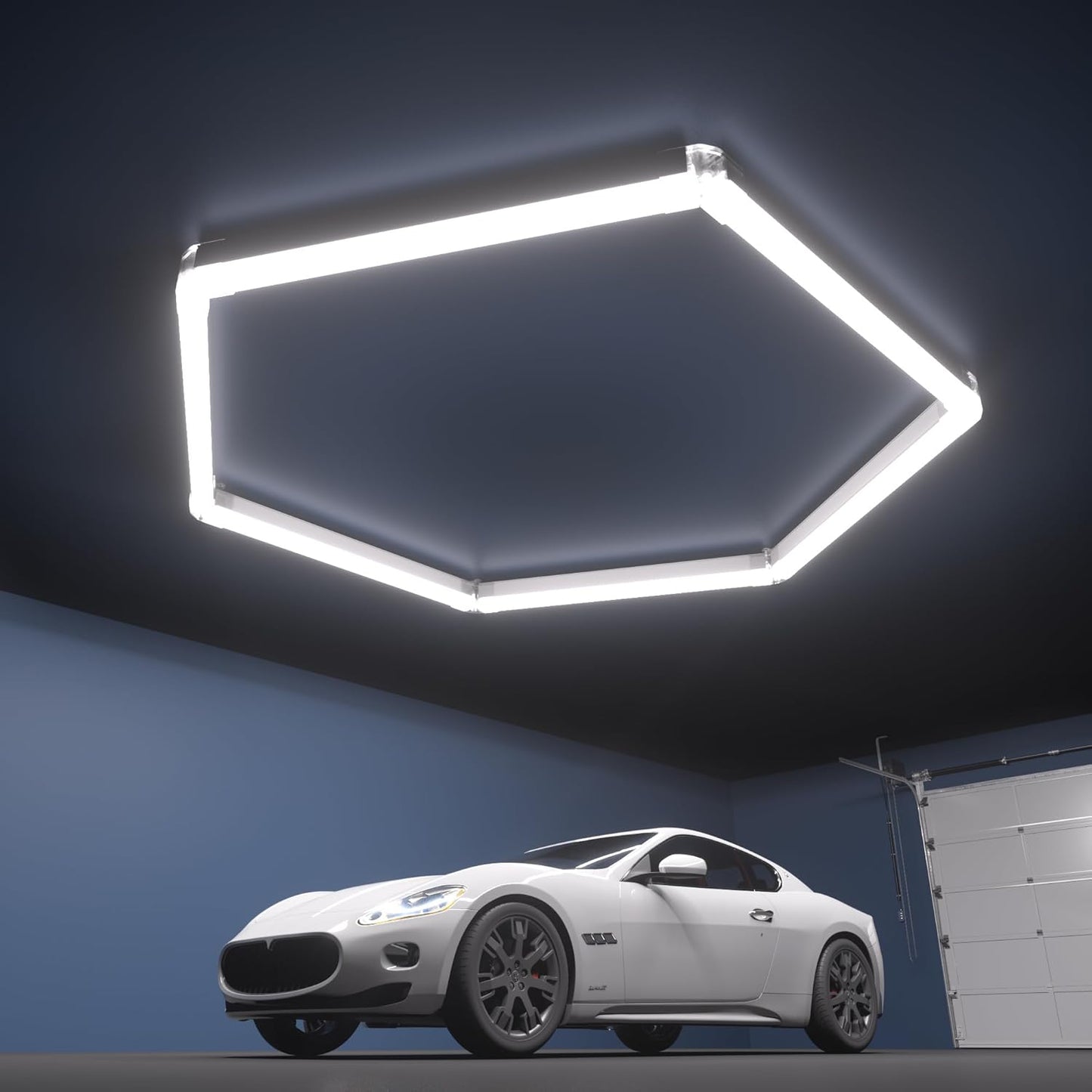 Luces hexagonales LED para garaje 7200 lm súper brillantes