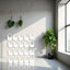 20 Ganchos Adhesivos Acrílicos Transparentes para Pared