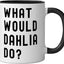 Taza cerámica What Would Dahlia Do? Negro/Blanco