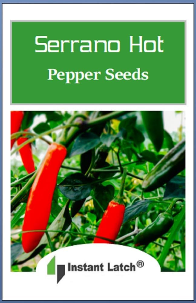 100 Semillas Pimiento Serrano para Jardín Sin OMG