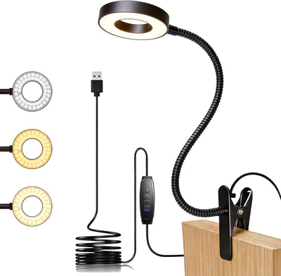 Luz USB cabecera con clip 30 modos aluminio