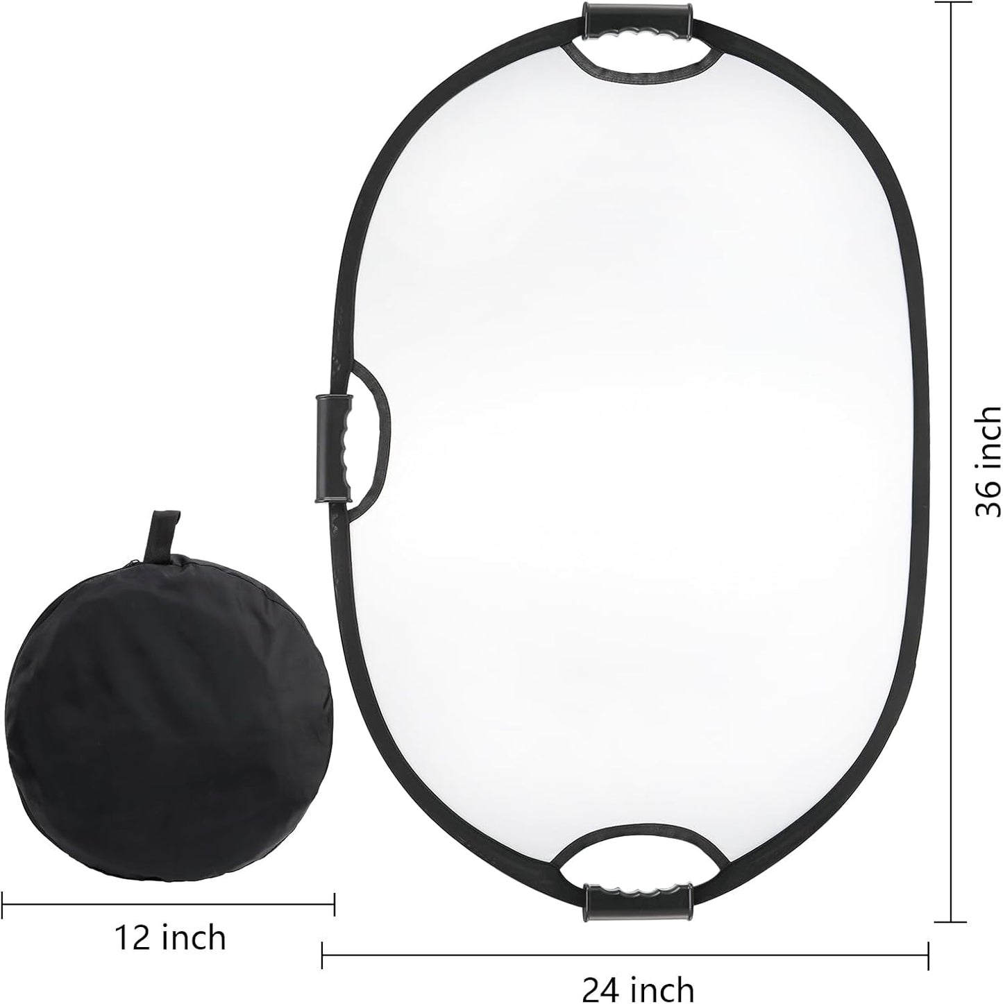 Reflector 24x36pulg 5en1 plegable estudio y exterior