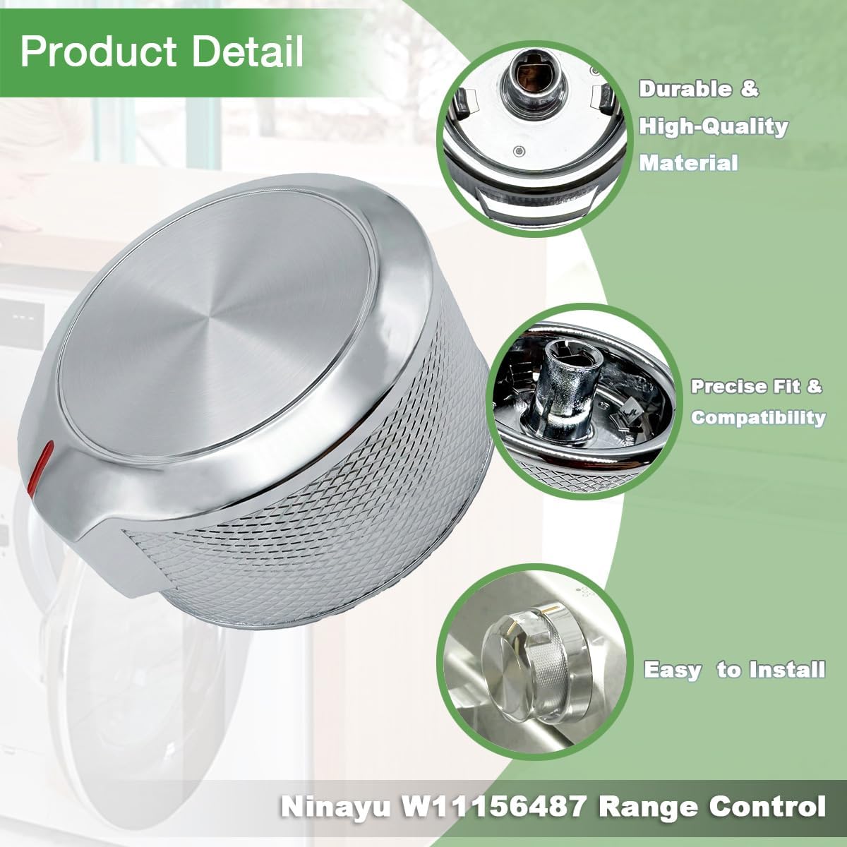 2 Pomos Control Comp Kitchen-Aid