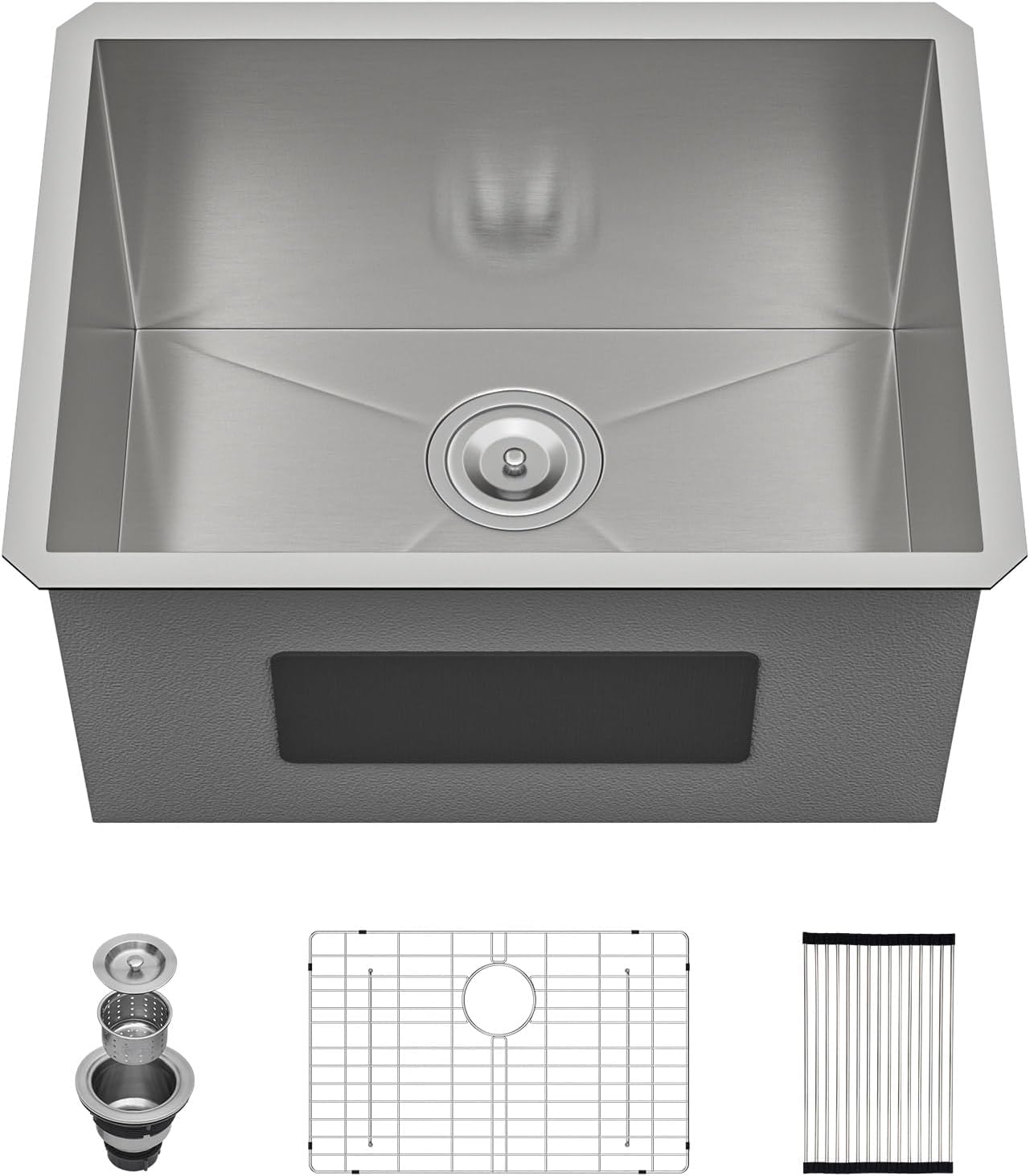 Fregadero lavandería acero inox 21x18x12pulg
