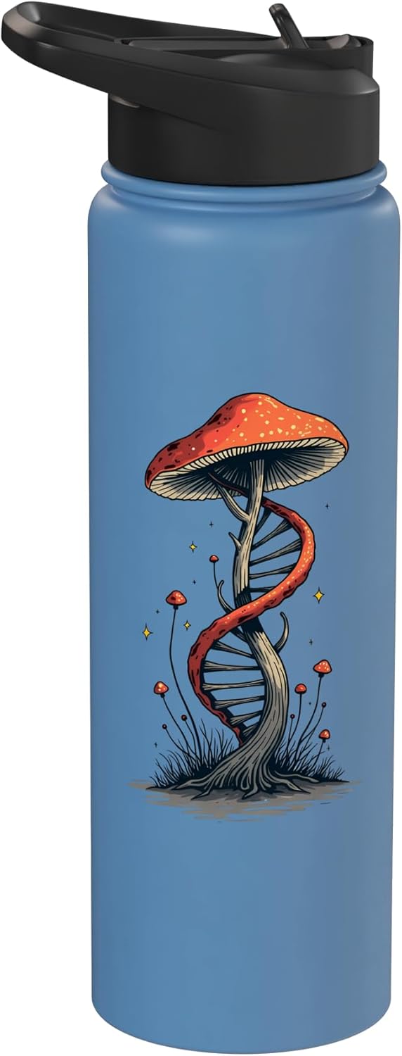 Botella de agua aislada acero inoxidable para recolección de hongos