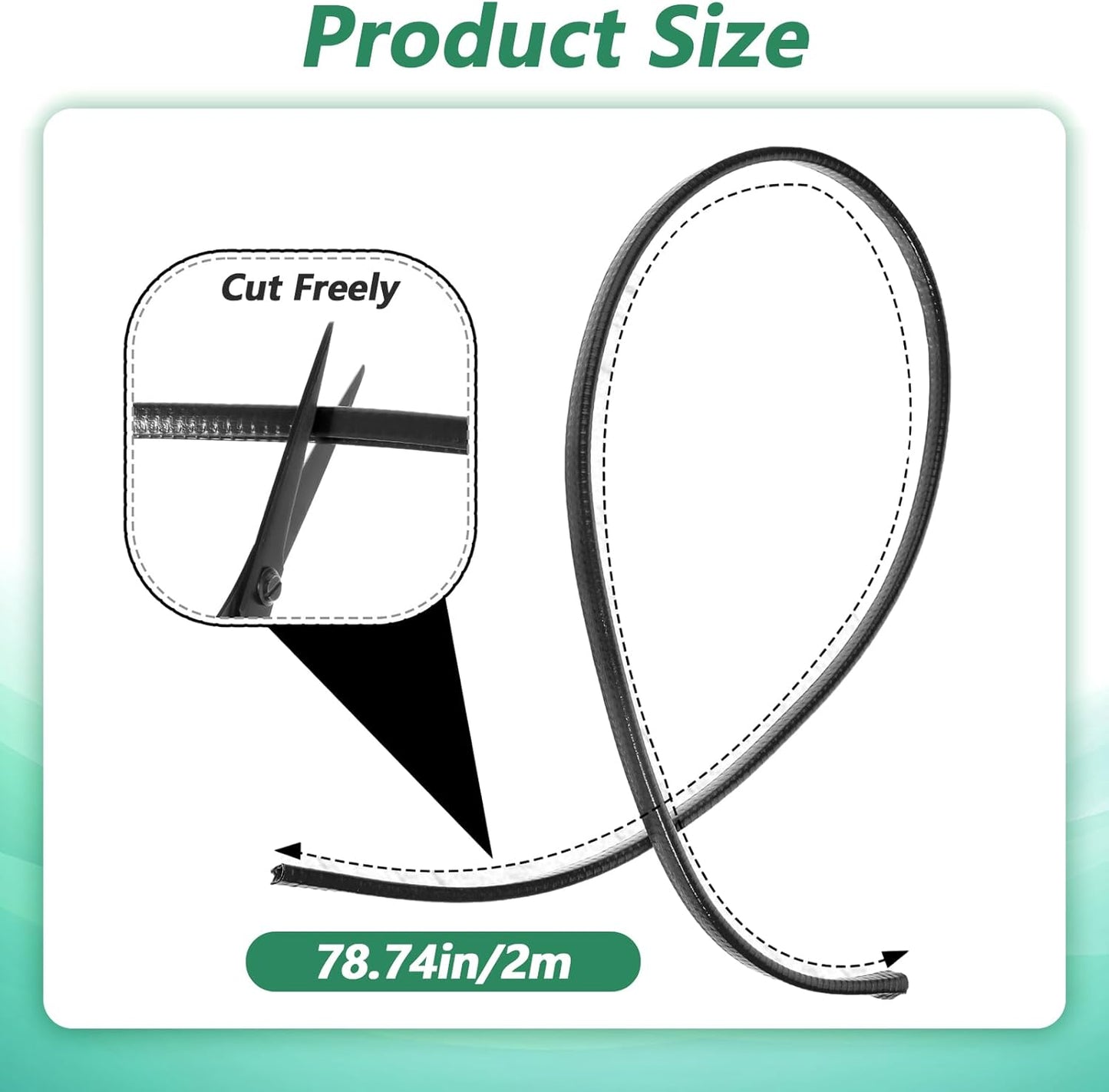 Tira proteccion borde resistente impacto 78.8pulg acero antiderrap