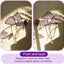 Setas colgantes vitrales moradas decoración hogar
