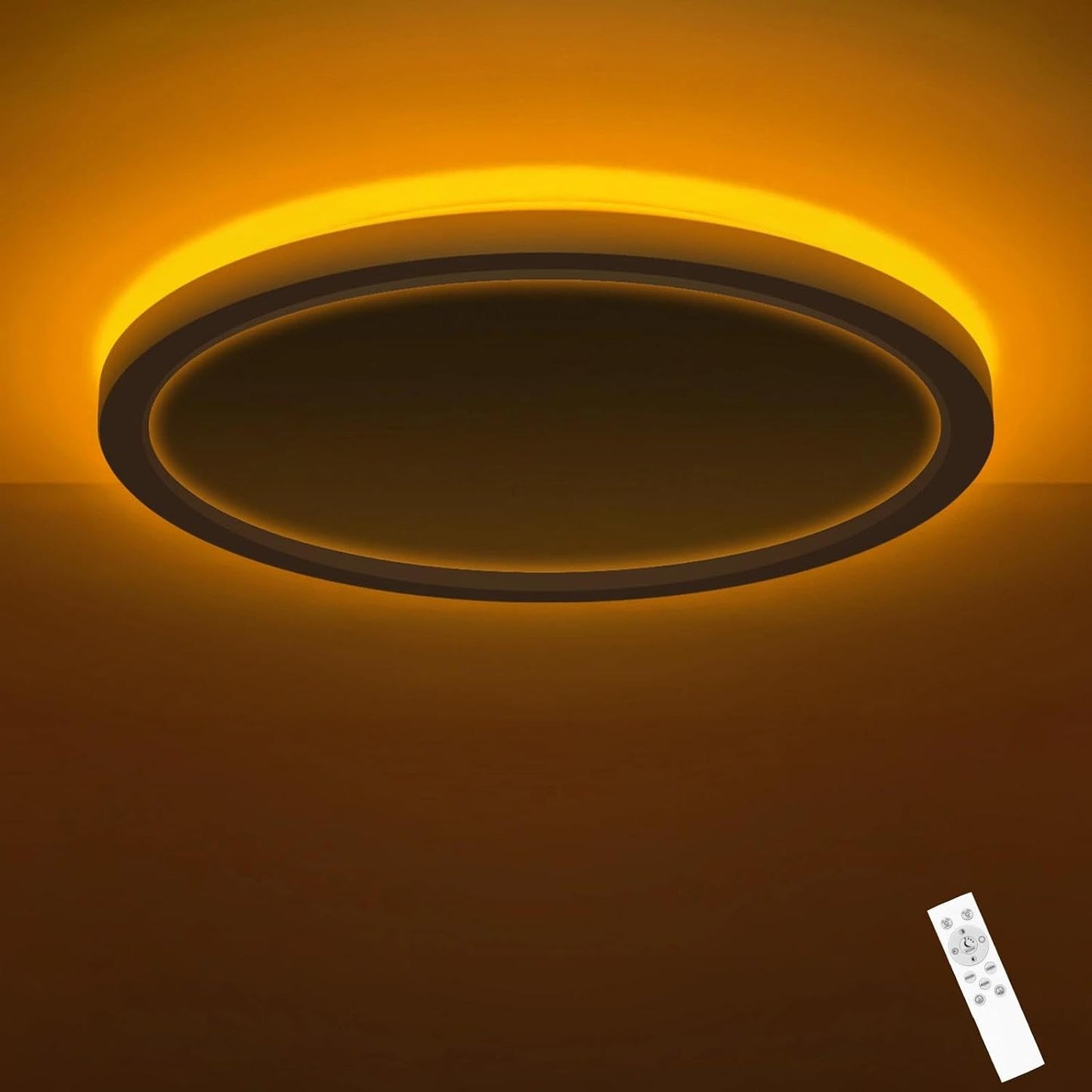 Lámpara techo LED 9pulg luz nocturna regulable dormitorio