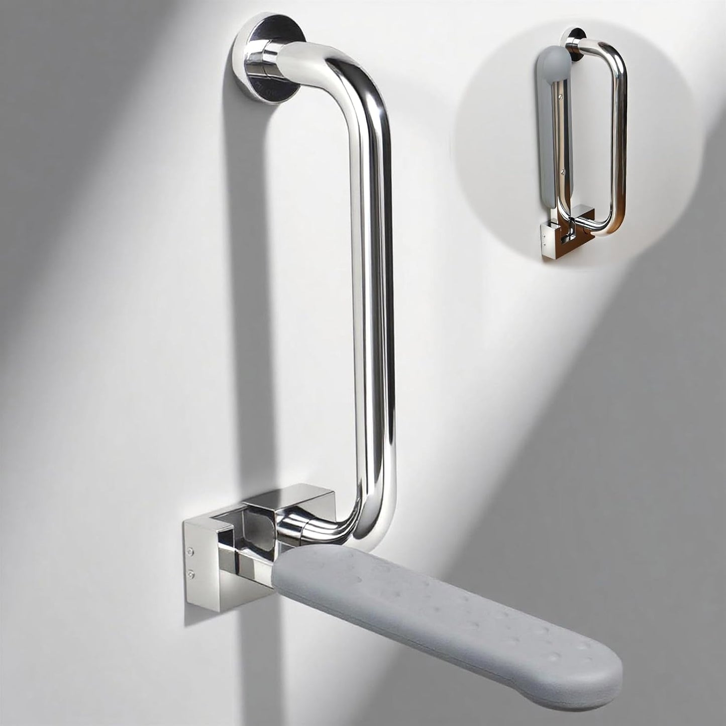 Barra agarre abatible inodoro acero inox 300lb