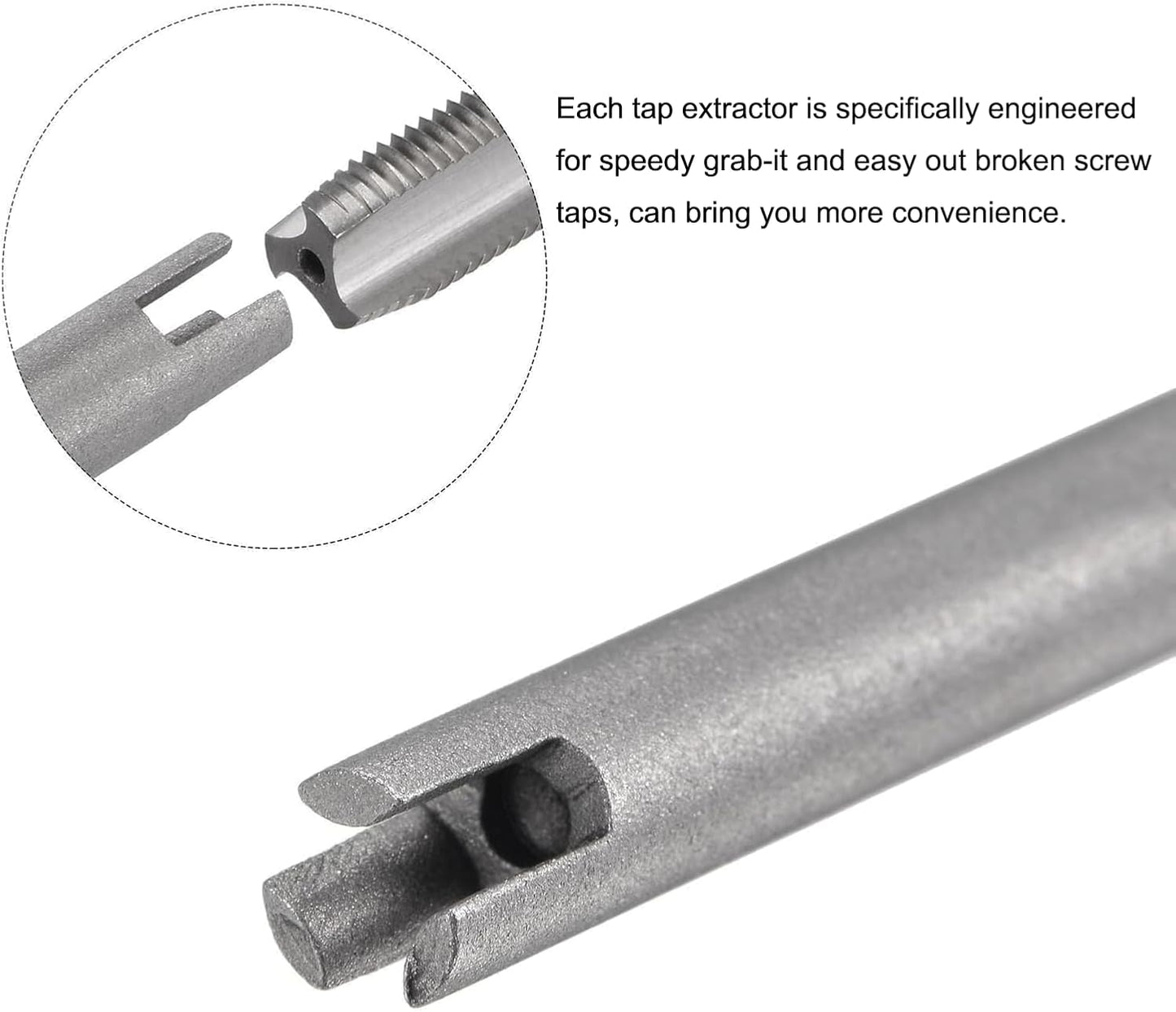 Extractor Grifo M8 Acero Carbono 3 Flautas 2 Uds