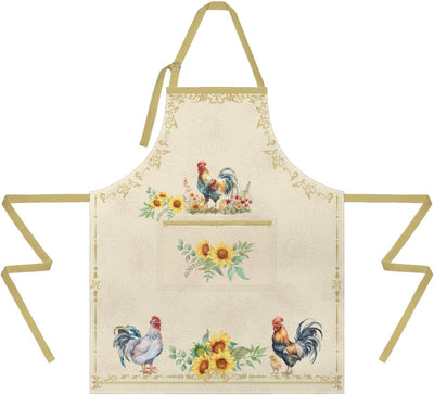 Delantal de chef para mujer con bolsillos diseño floral vintage