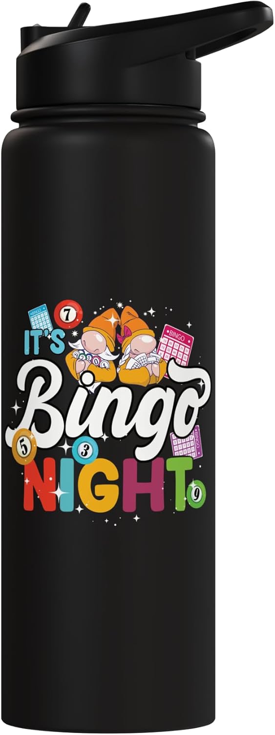 Botella agua acero inox térmica para bingo hombre mujer