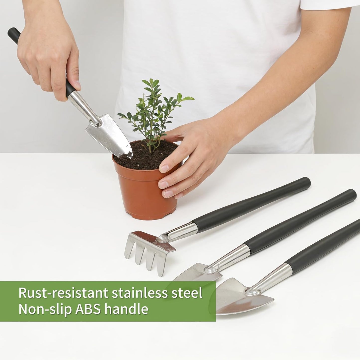 Set 30 herramientas jardinería tapete impermeable 19.7pulg