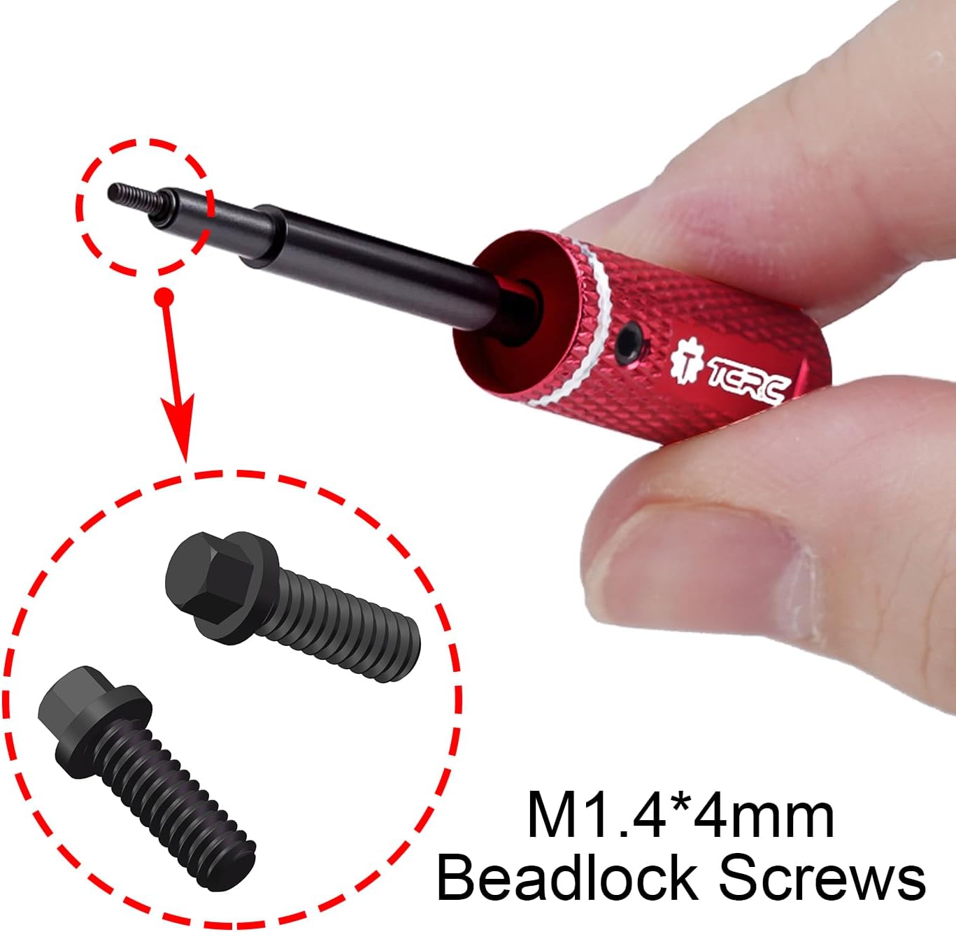 Beadlock acero carbono 157x157pulg herramienta aluminio negro