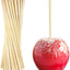 Palitos manzana caramelo 8pulg bambú natural para barbacoa
