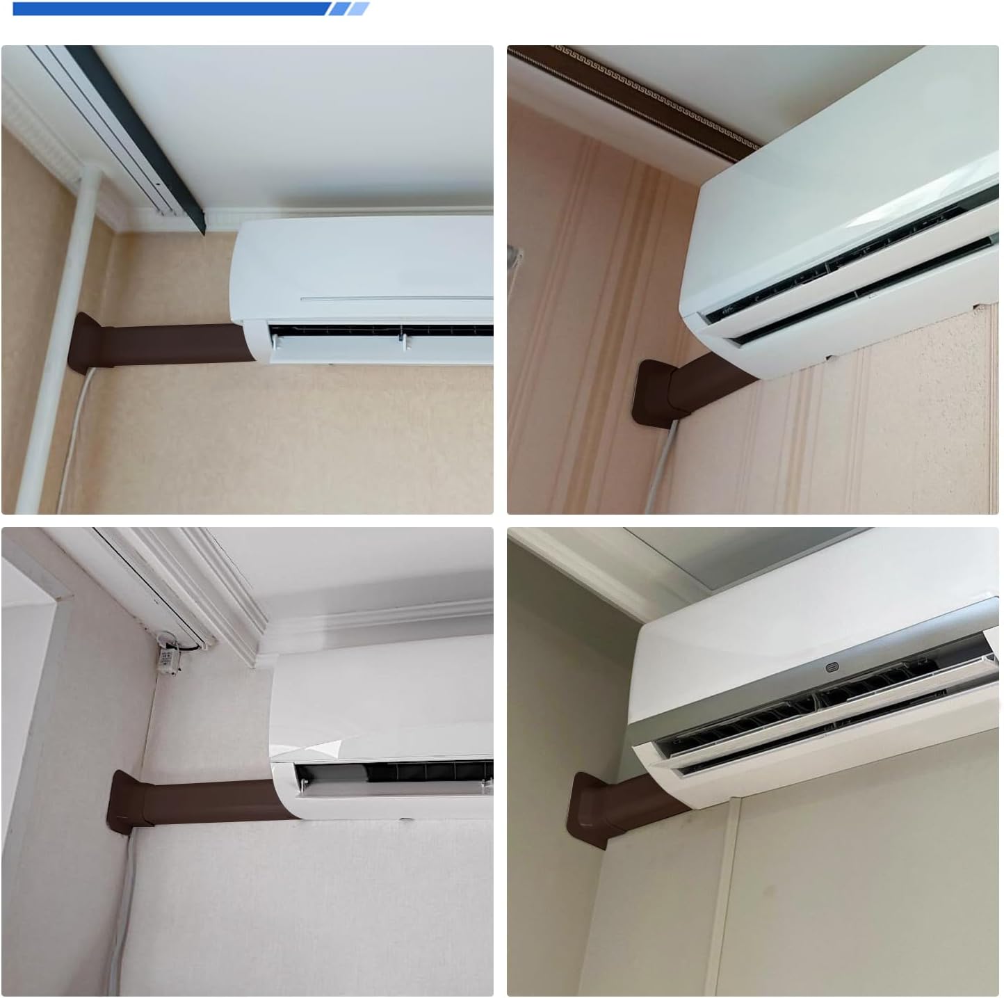 Accesorio cubierta pared 3pulg mini-split 90grados