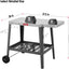 Carro parrilla aire libre mesa horno pizza acero inox