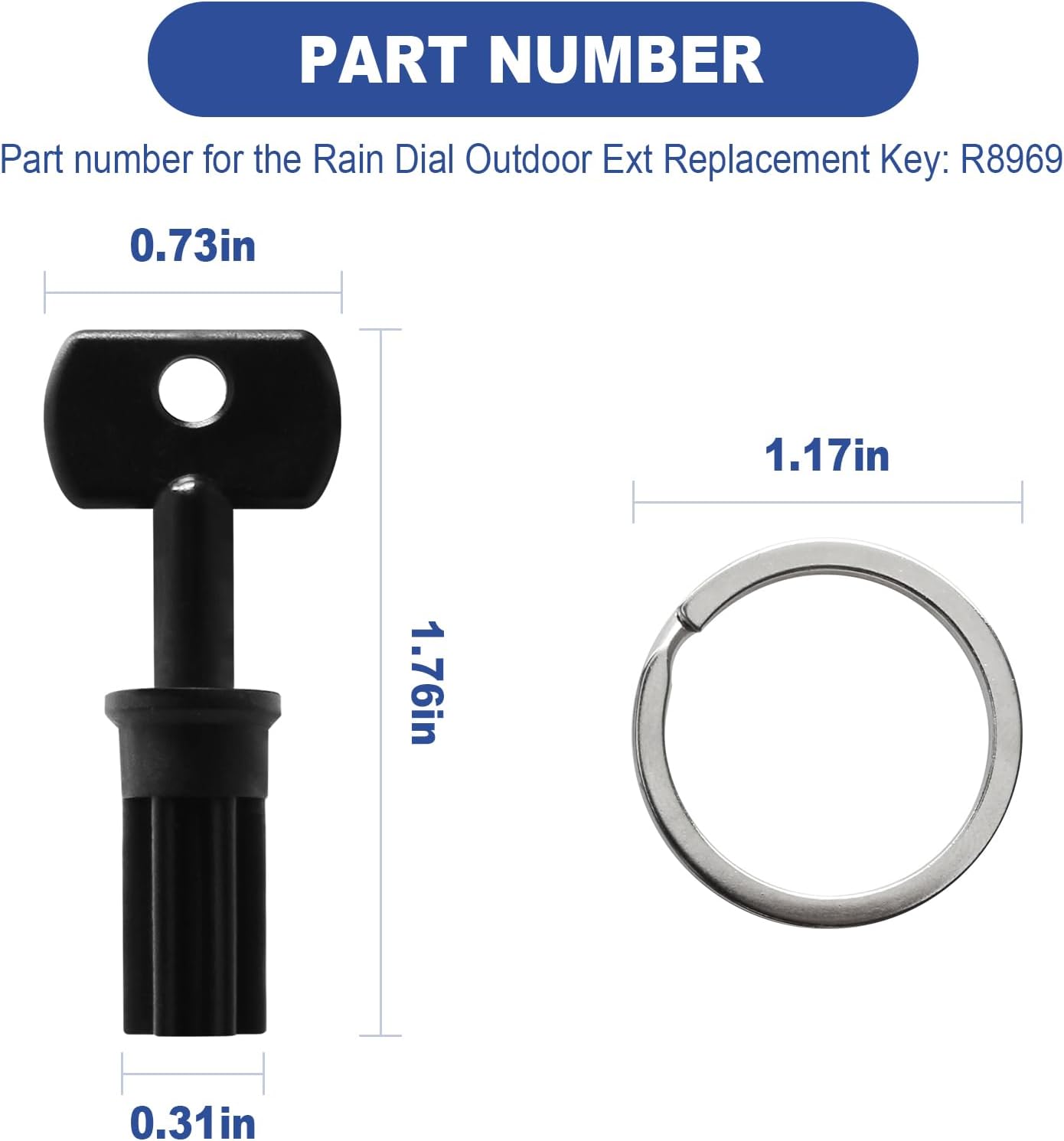 Llave repuesto controlador Irritrol RD600