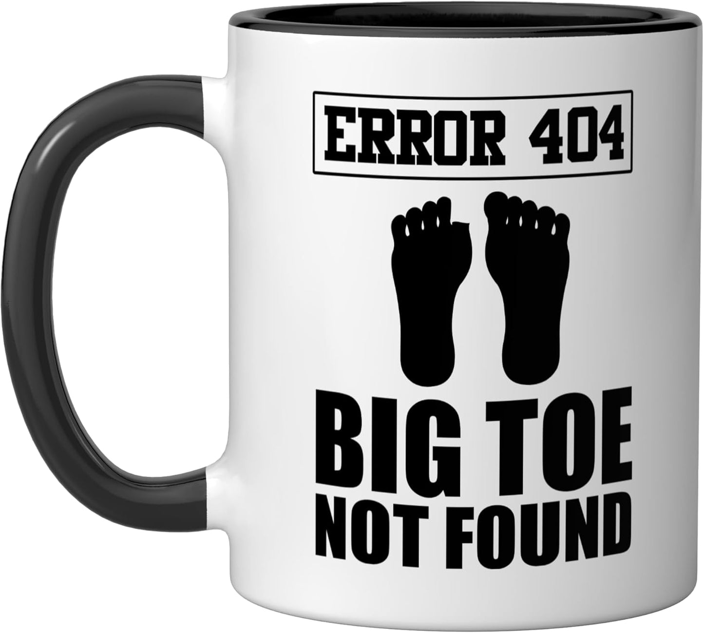 Taza Cerámica para Amputación Pie Negro/Blanco
