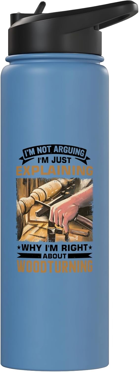 Botella agua acero inox aislada para tallado madera